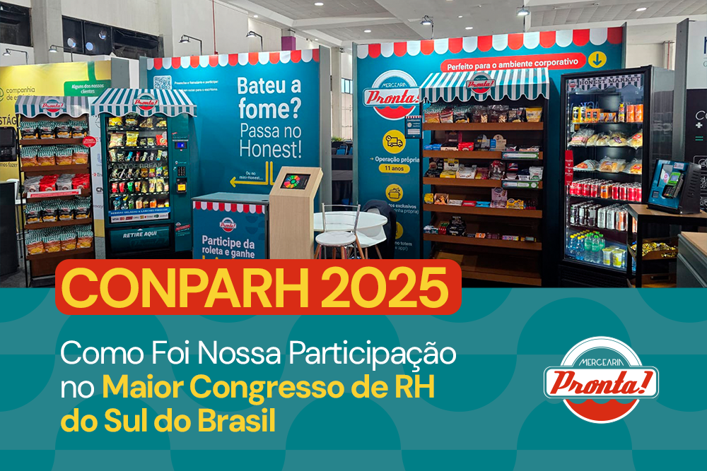 Mercearia Pronta no CONPARH 2025 com seus produtos
